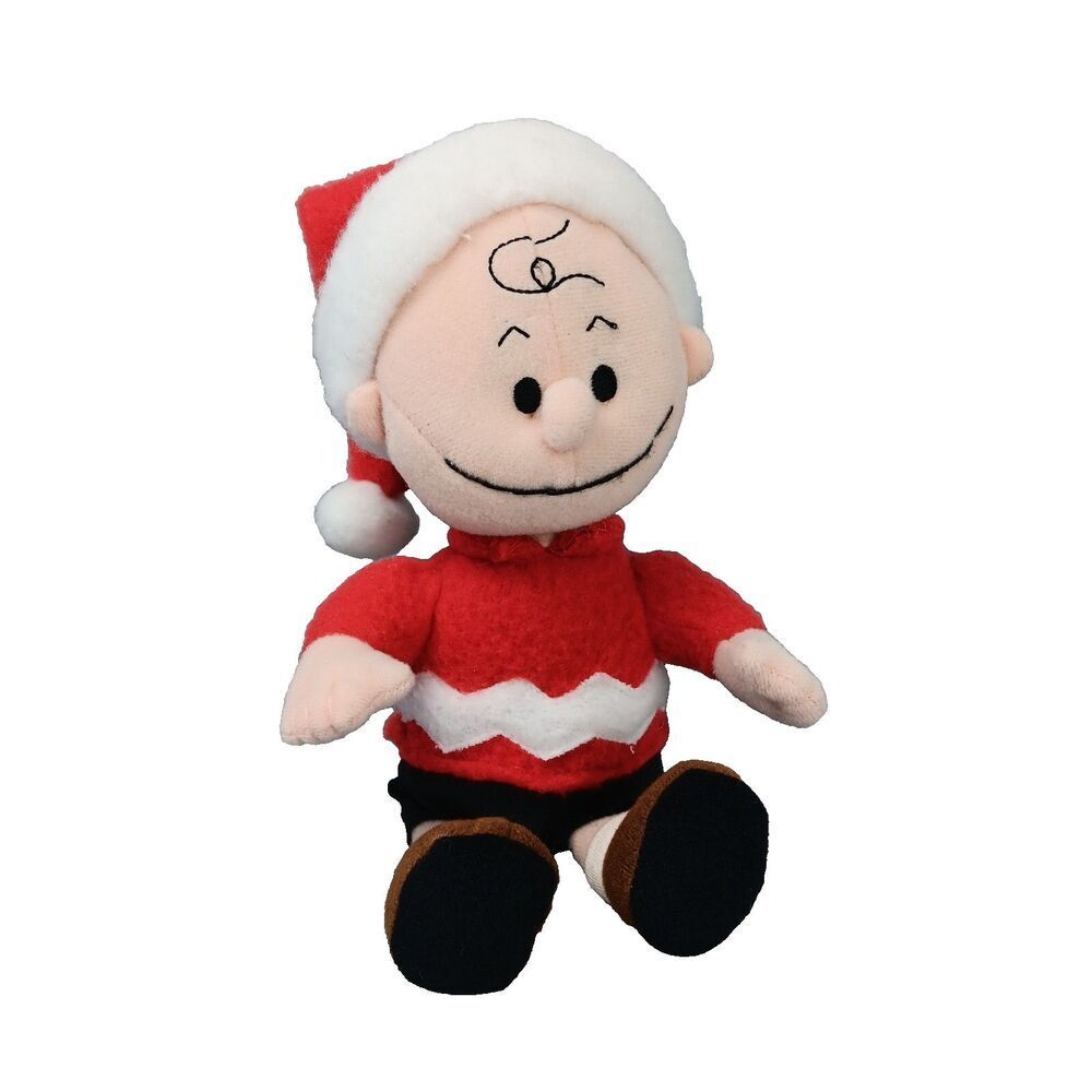 Applause Charlie Brown Holiday Winter Beanbag Plush Stuffed Character Toy